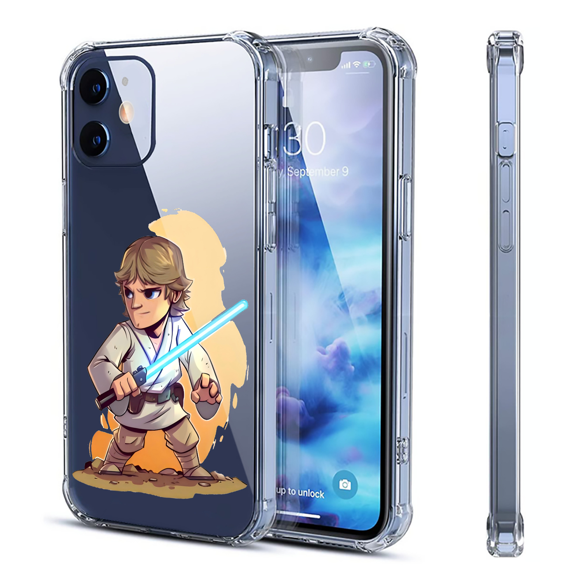 （画像用） スター・ウォーズ Star Wars 【iPhone 12シリーズ対応】透明スマホケース（クリアソフトケース）